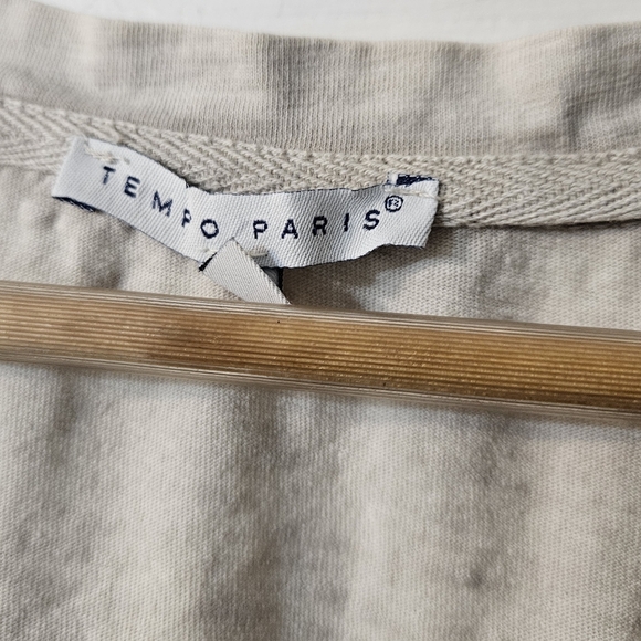 TEMPO PARIS V NECK T SHIRT - Picture 4 of 8